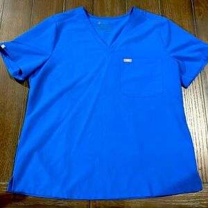 Figs royal blue size XL one pocket scrub top